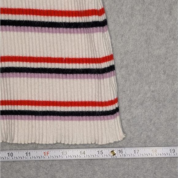 Free People Rib Knit Bodycon Dress XS White Red Black Purple Short Sleeve Fitted - Picture 8 of 15